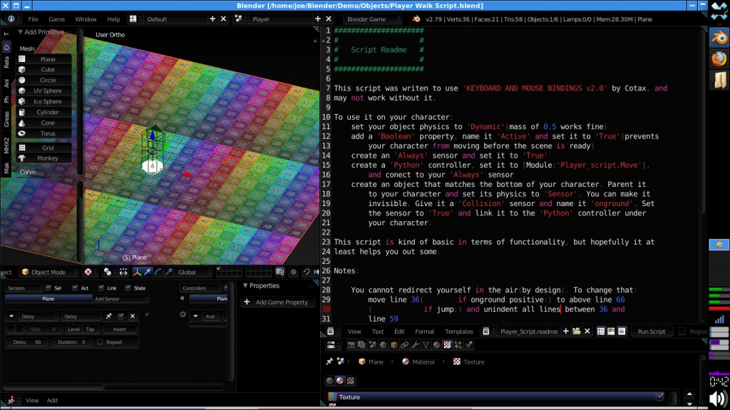 Player walk script using Cotax' keybindings script preview image 1