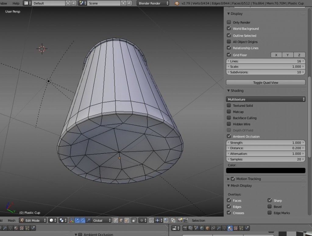 Low-Poly Plastic Cup preview image 3