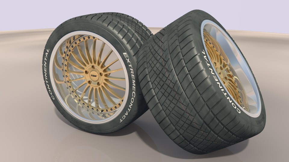 TSW wheel 10x19 with Conti ExtremeContact DWS tyre 255/35 ZR 19 preview image 3