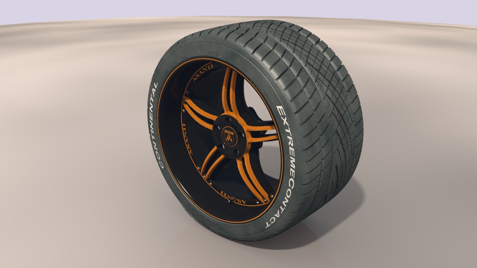 Asanti B1 wheel w. Conti ExtremeContact tyre preview image 5