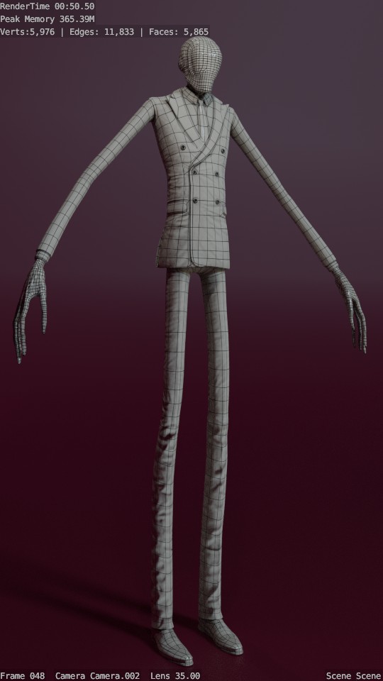 Slender Man Textured 4K preview image 8