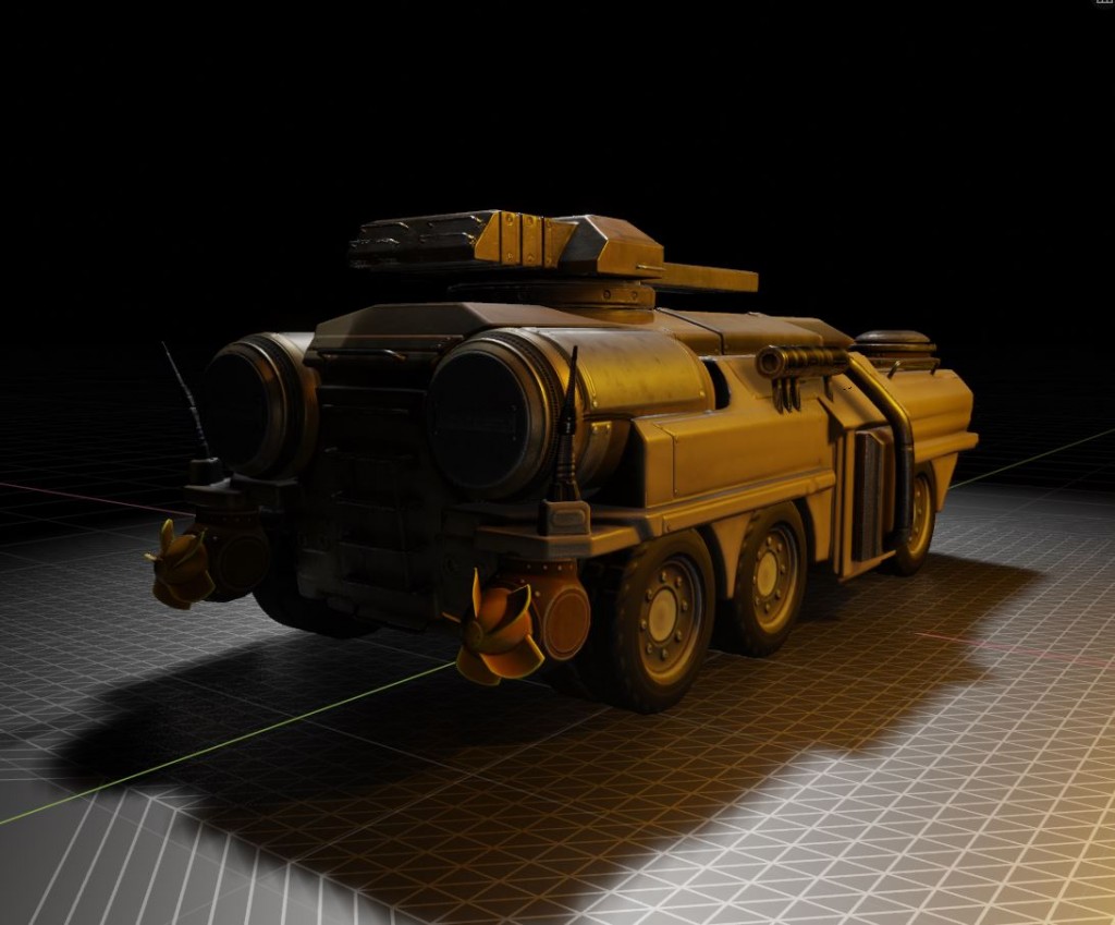 Amphibious Tank in Blender 2.8 Eevee preview image 4