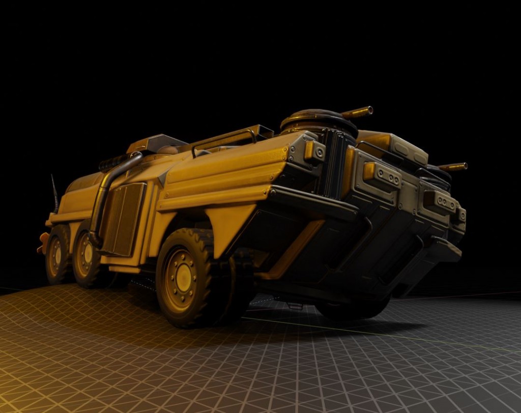 Amphibious Tank in Blender 2.8 Eevee preview image 6