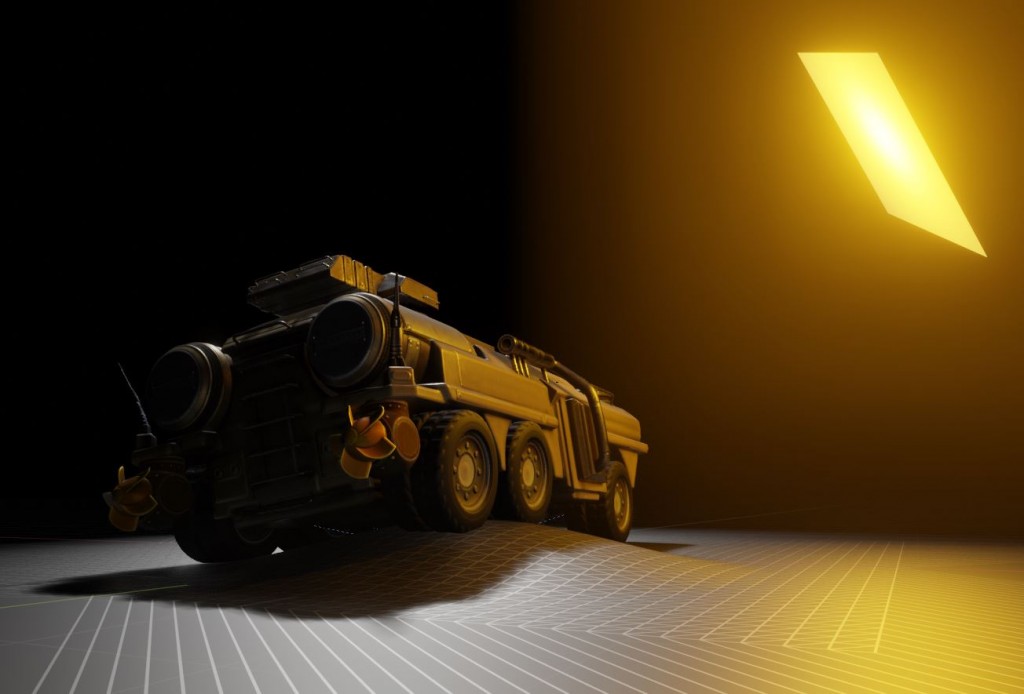 Amphibious Tank in Blender 2.8 Eevee preview image 7