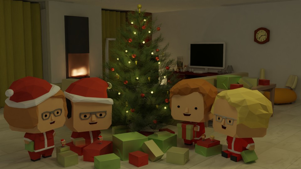 Christmas living room preview image 1