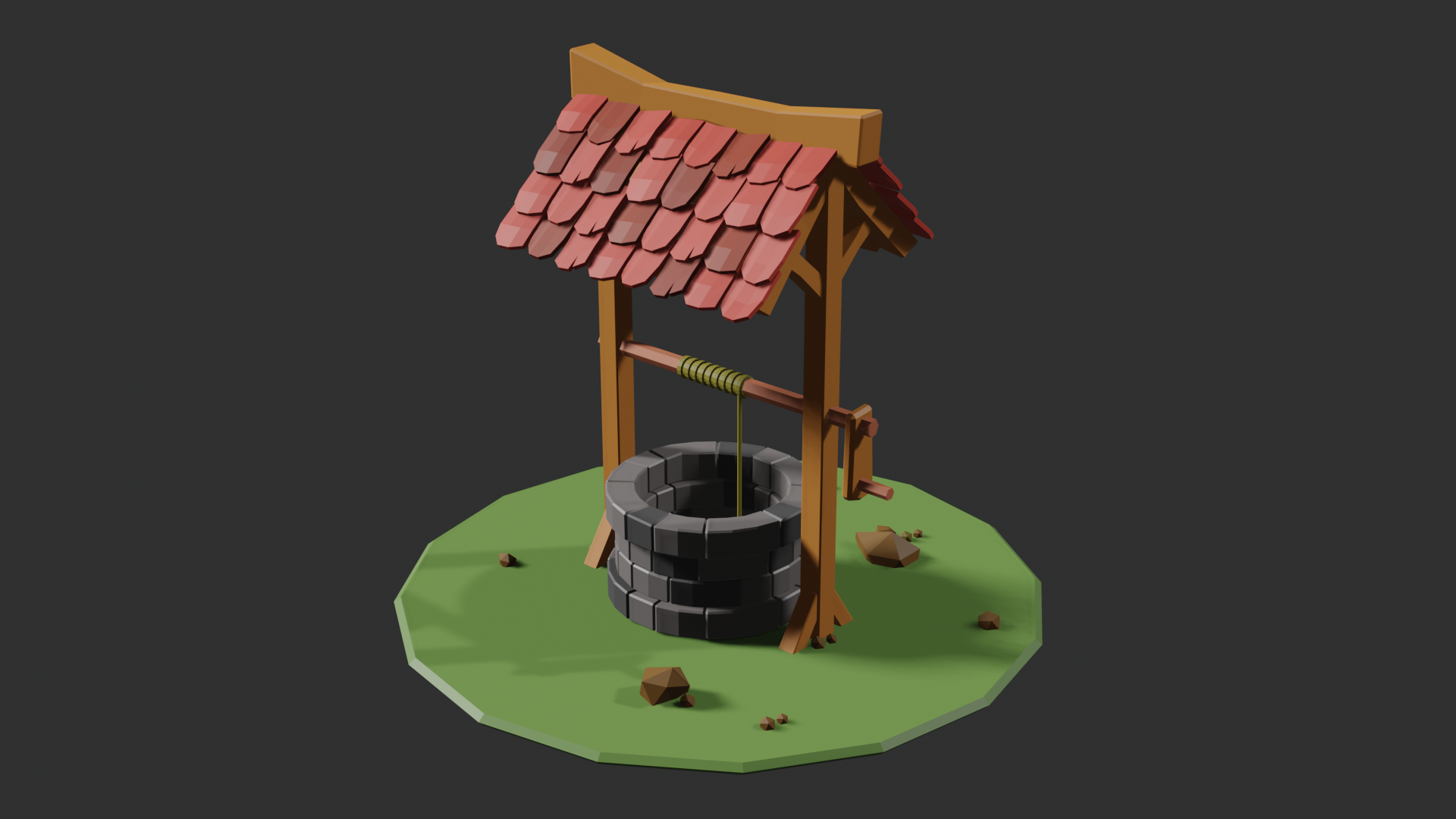 Low poly well preview image 1