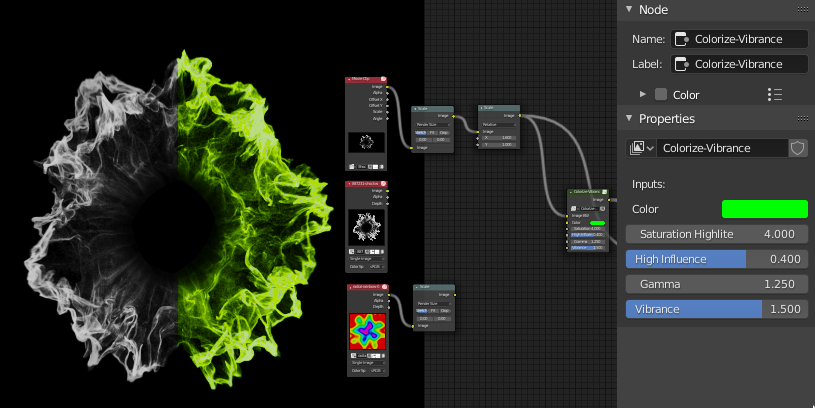 Compositor Nodes Colorize viberance Lens flare preview image 4