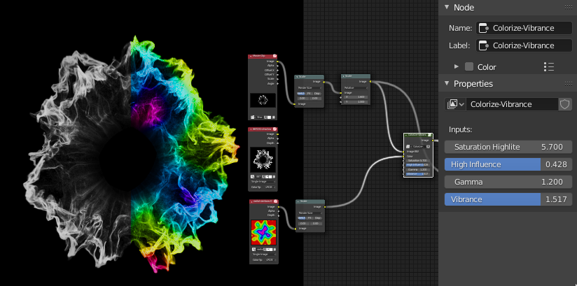 Compositor Nodes Colorize viberance Lens flare preview image 5