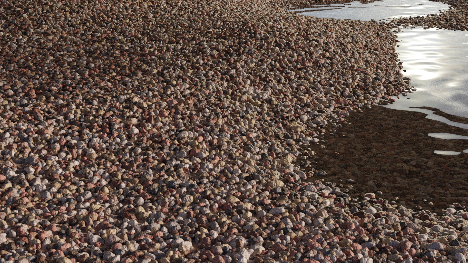 Gravel and puddle preview image 1