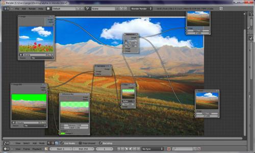 Alpha (transparency) in Blender preview image