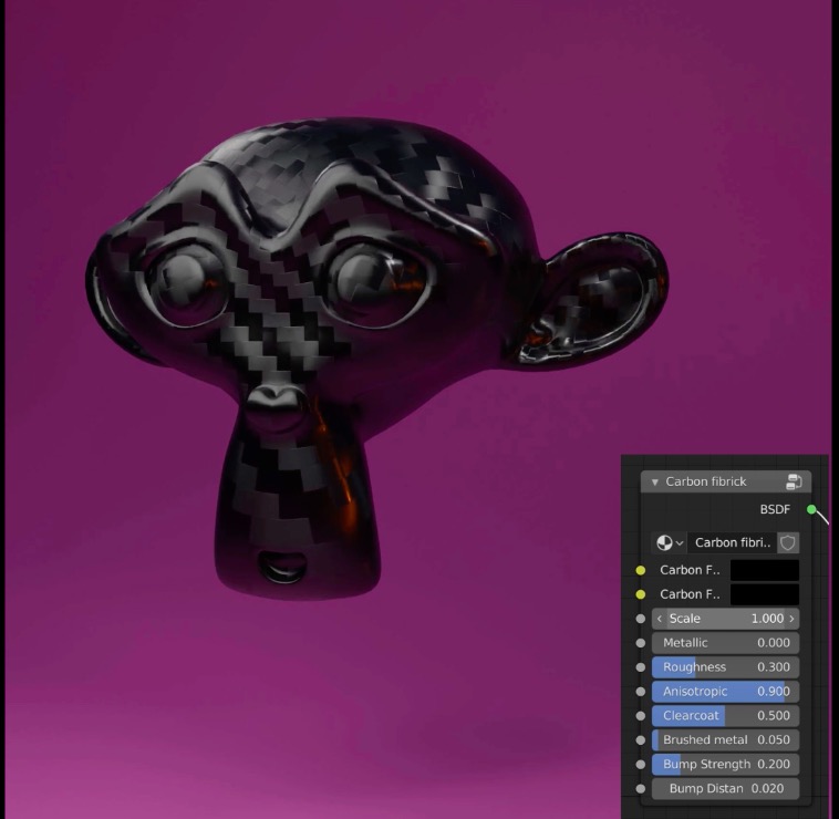 Procedural carbon fiber shader preview image 4