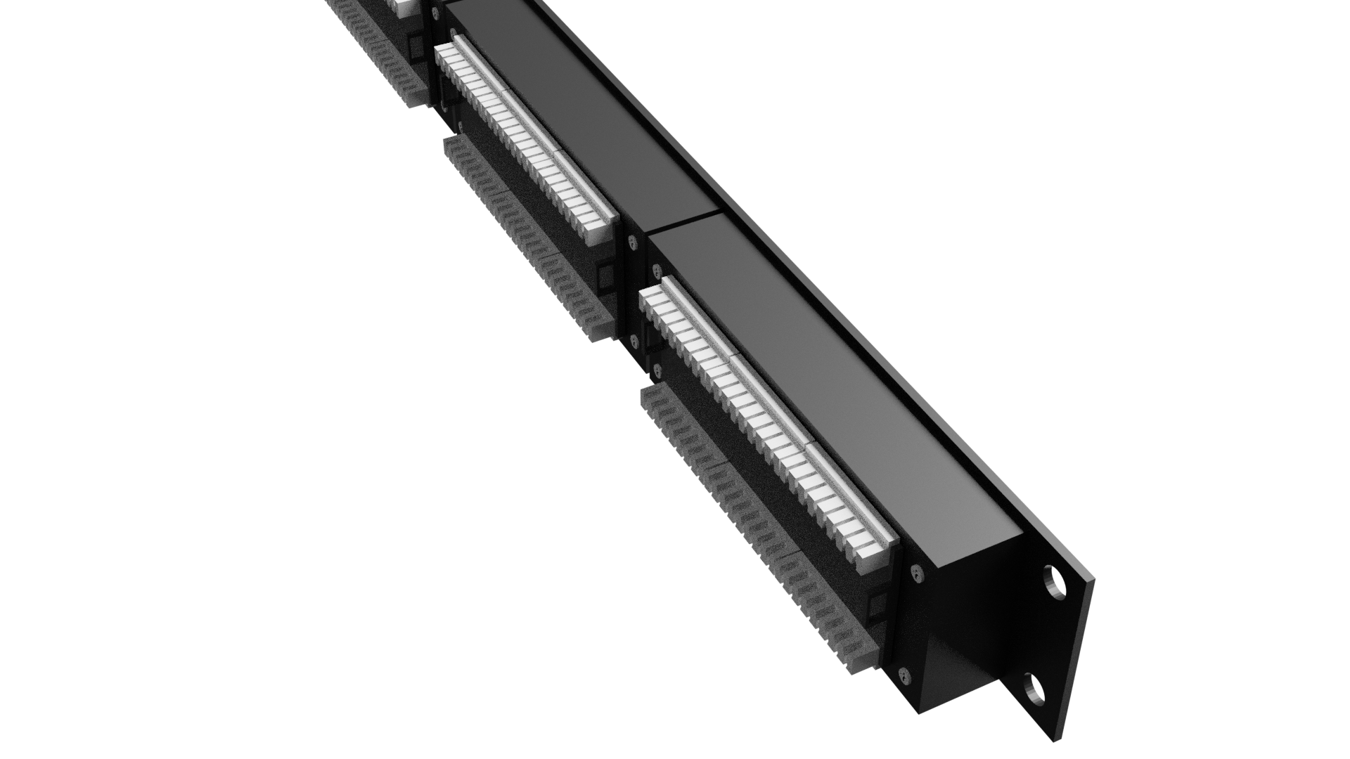 24 ports rack mount network patch panel  preview image 2