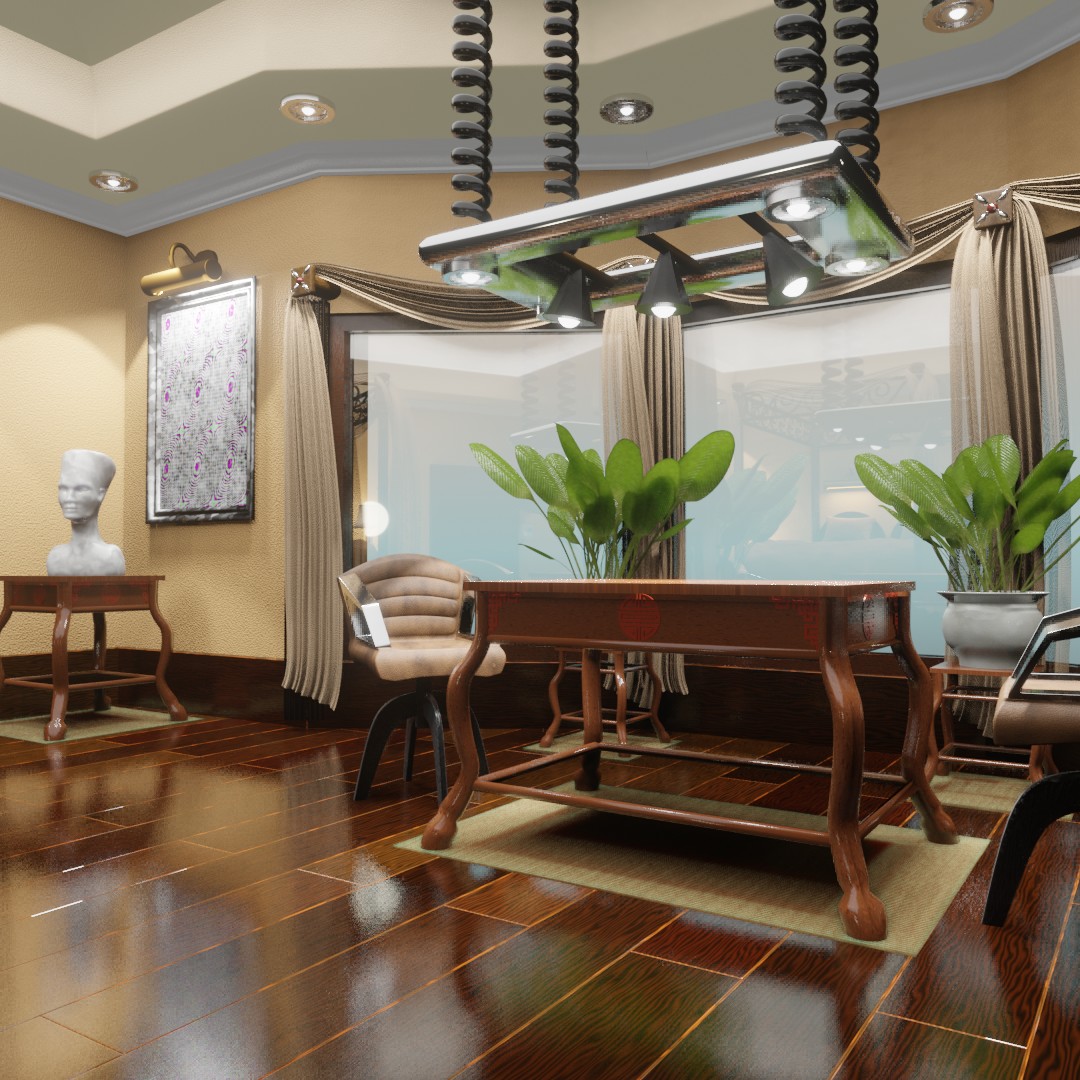 Bedroom (no textures needed) in EEVEE preview image 2