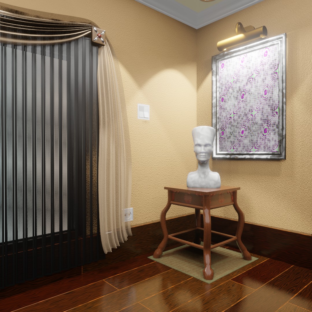 Bedroom (no textures needed) in EEVEE preview image 6