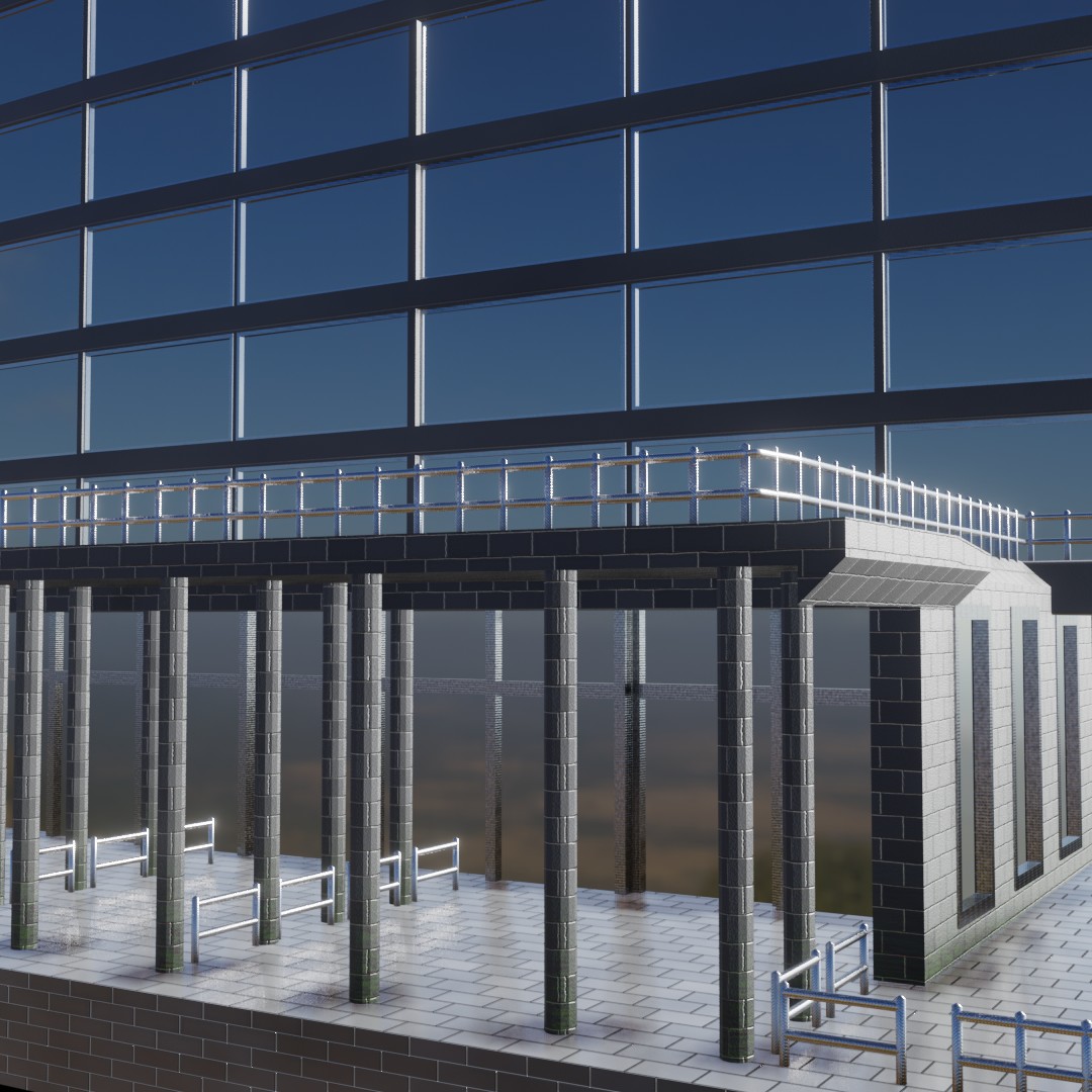 High-rise building (no textures needed) in EEVEE preview image 2