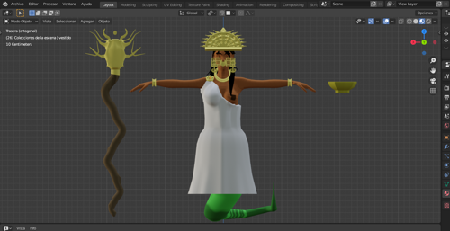 Bachue convirtiéndose en serpiente. Diosa del pueblo Muisca. preview image