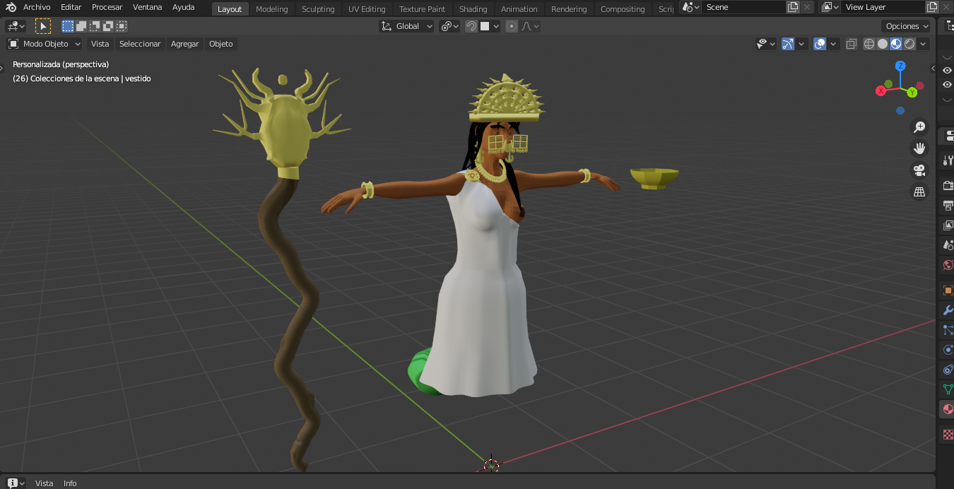 Bachue convirtiéndose en serpiente. Diosa del pueblo Muisca. preview image 4