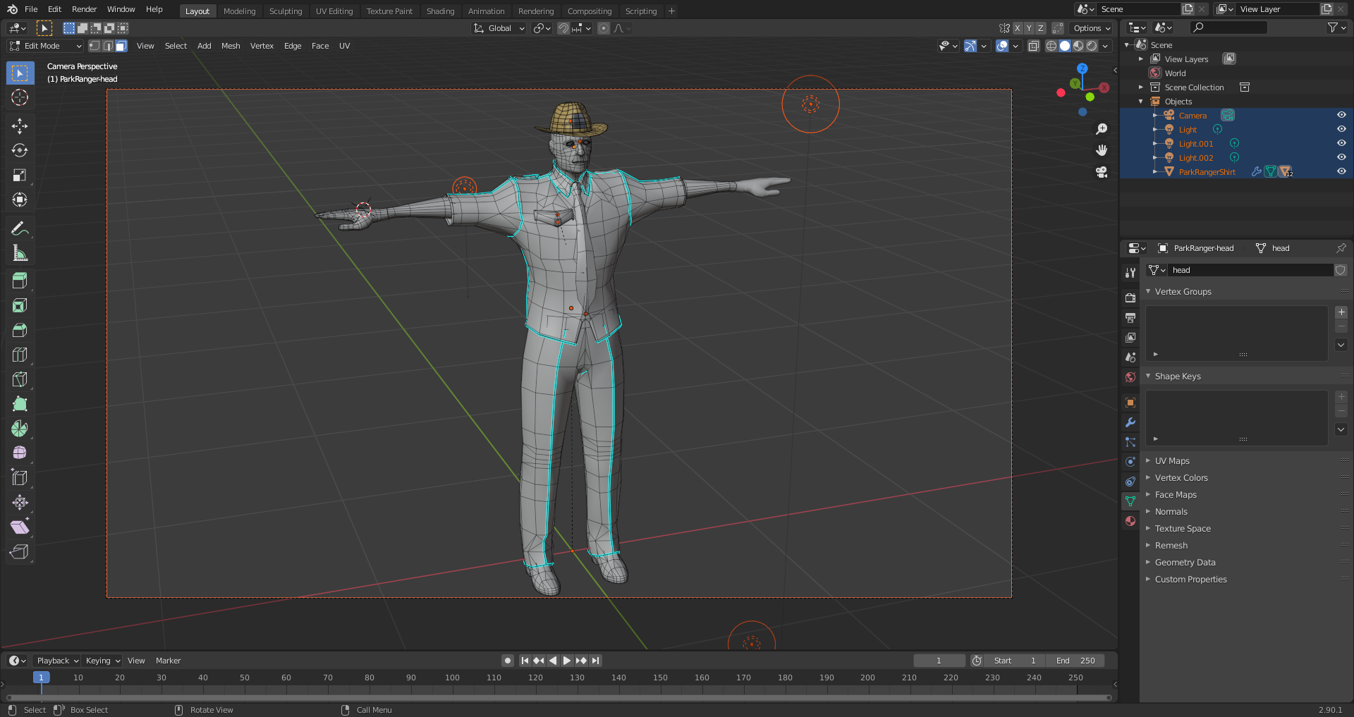 PARK RANGER (MID-POLY)  preview image 3