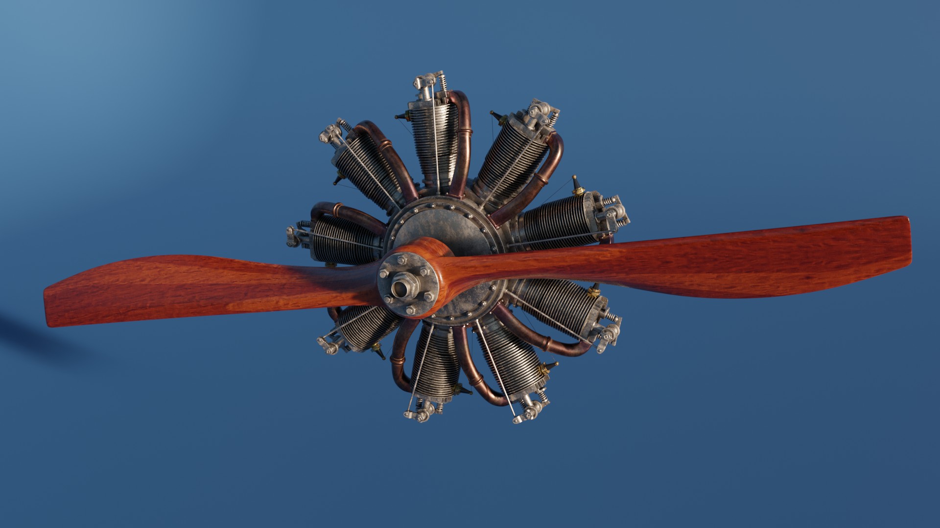 Le Rhone 9C rotary engine preview image 4