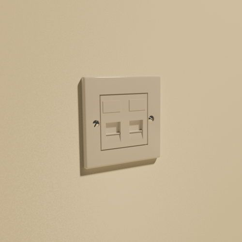 UK Double RJ45 data socket preview image