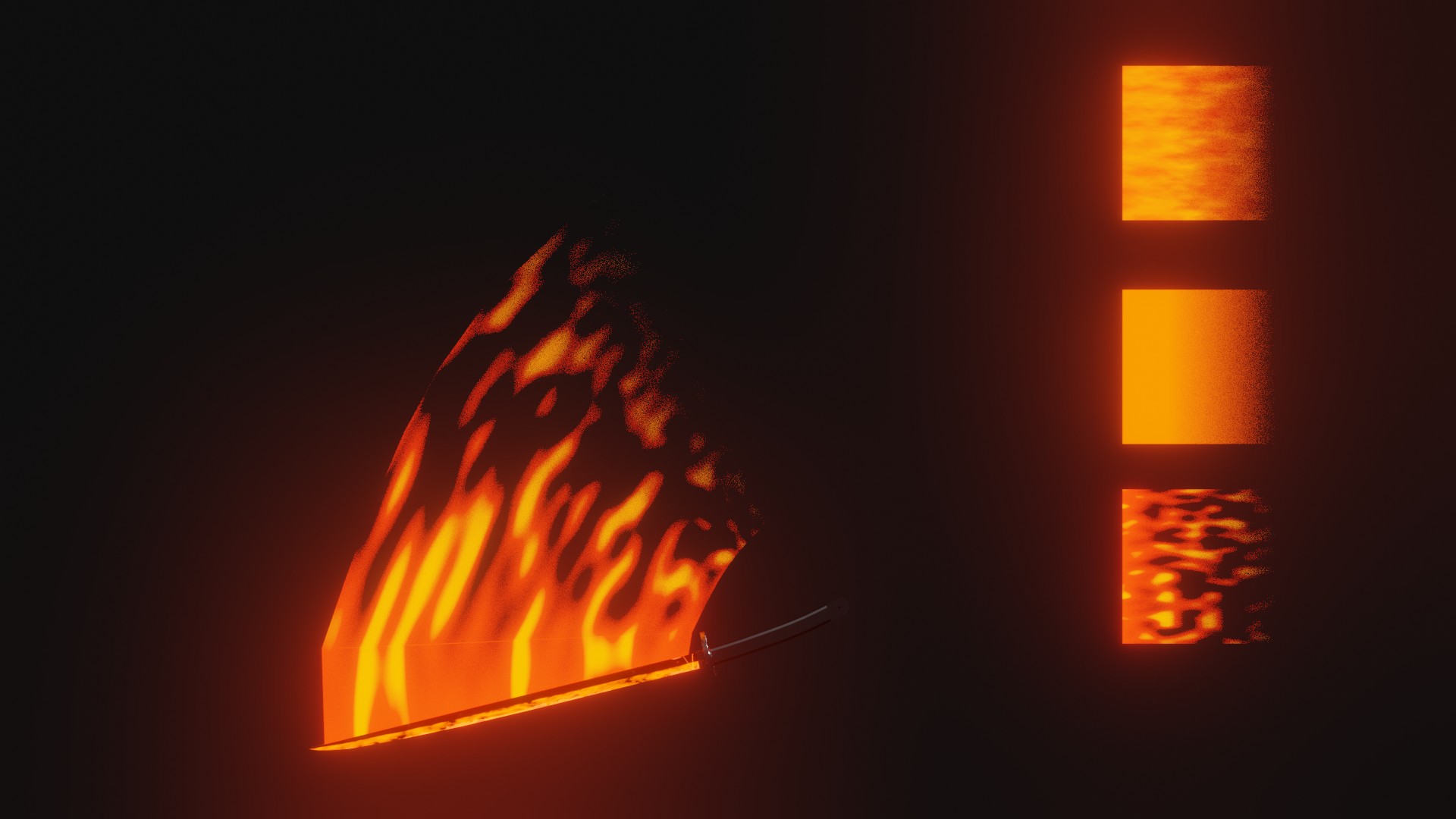 Real-time dynamic sword tail preview image 3