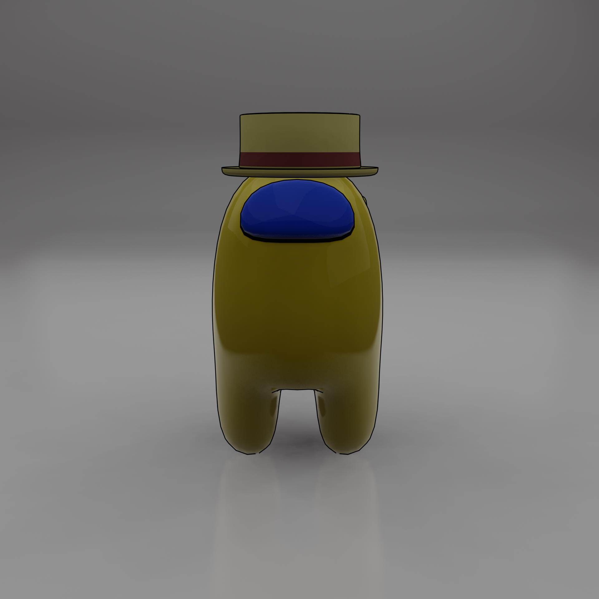 3D Among Us character (rigged) preview image 2