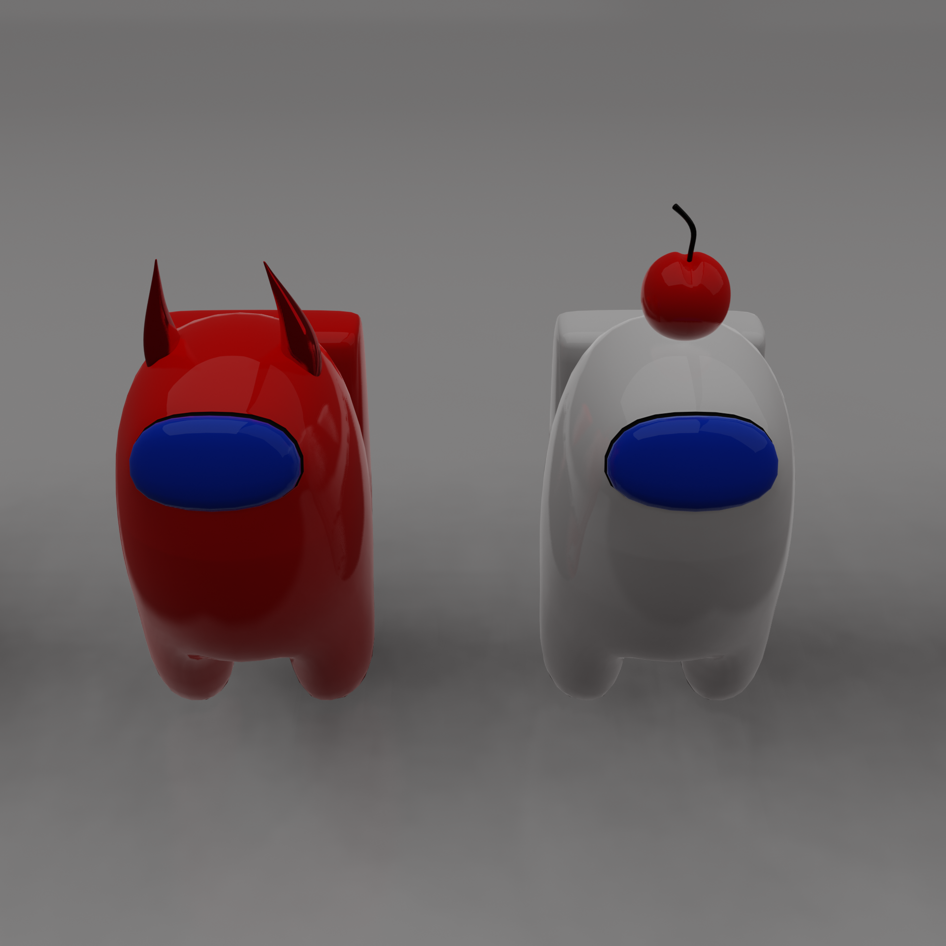 3D Among Us characters (rigged)(All colors and some hats!!) preview image 2