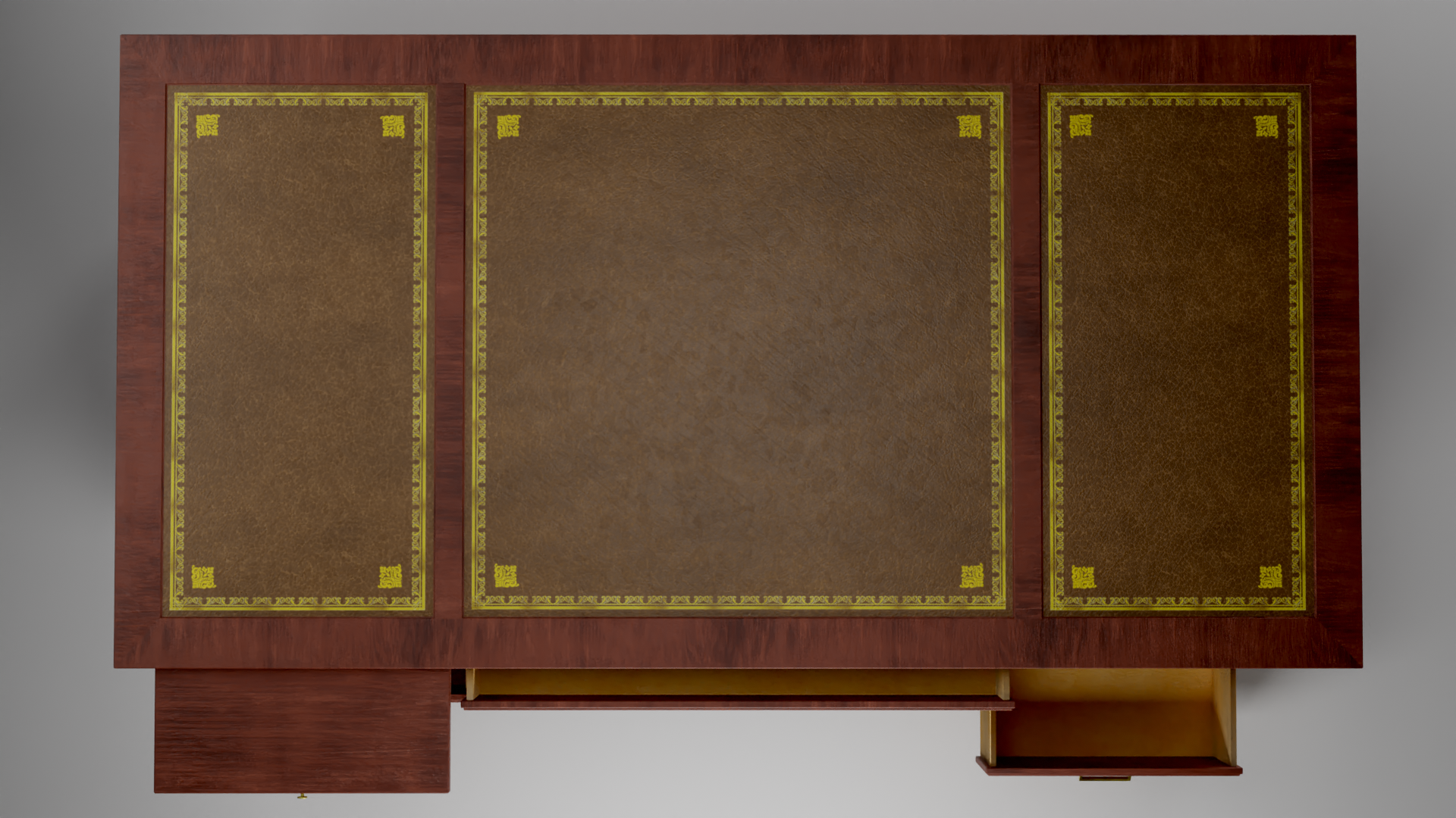 Walnut Pedestal Desk preview image 2