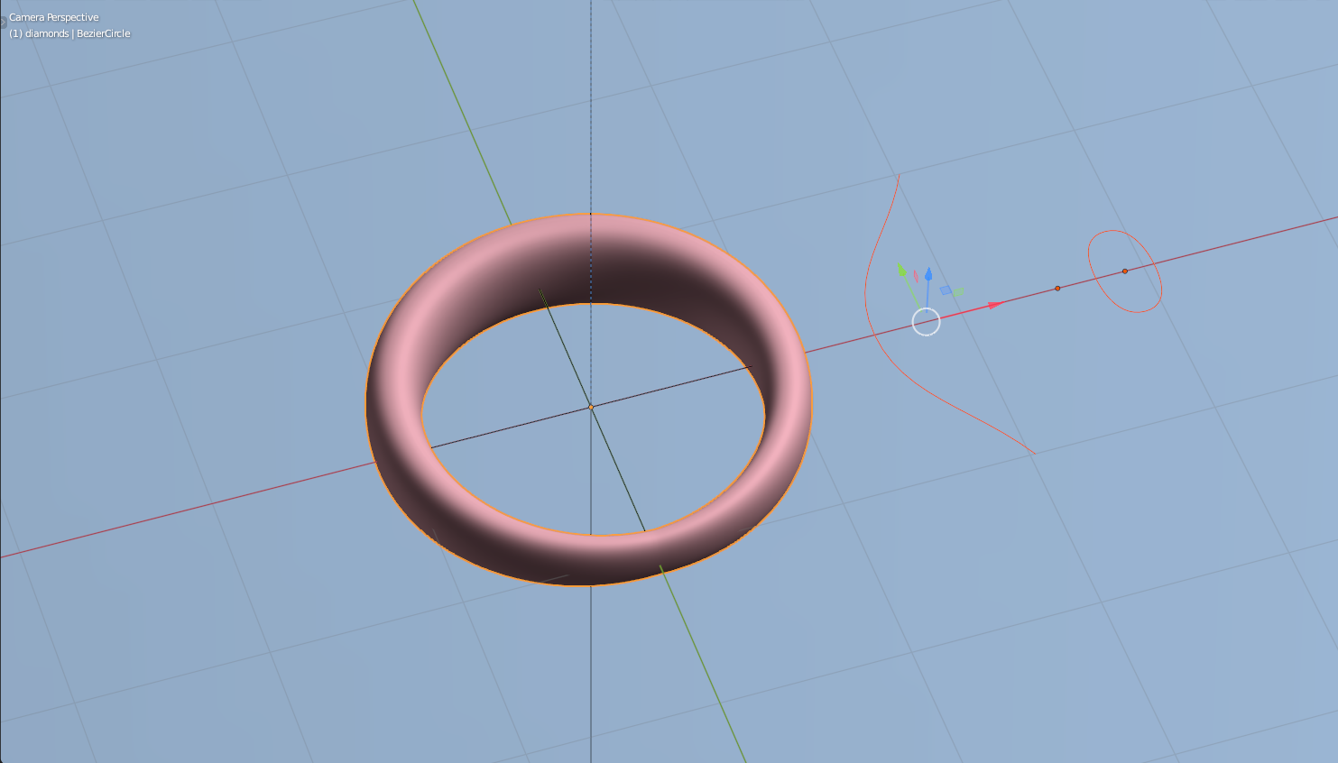 Diamond tapered ring preview image 2