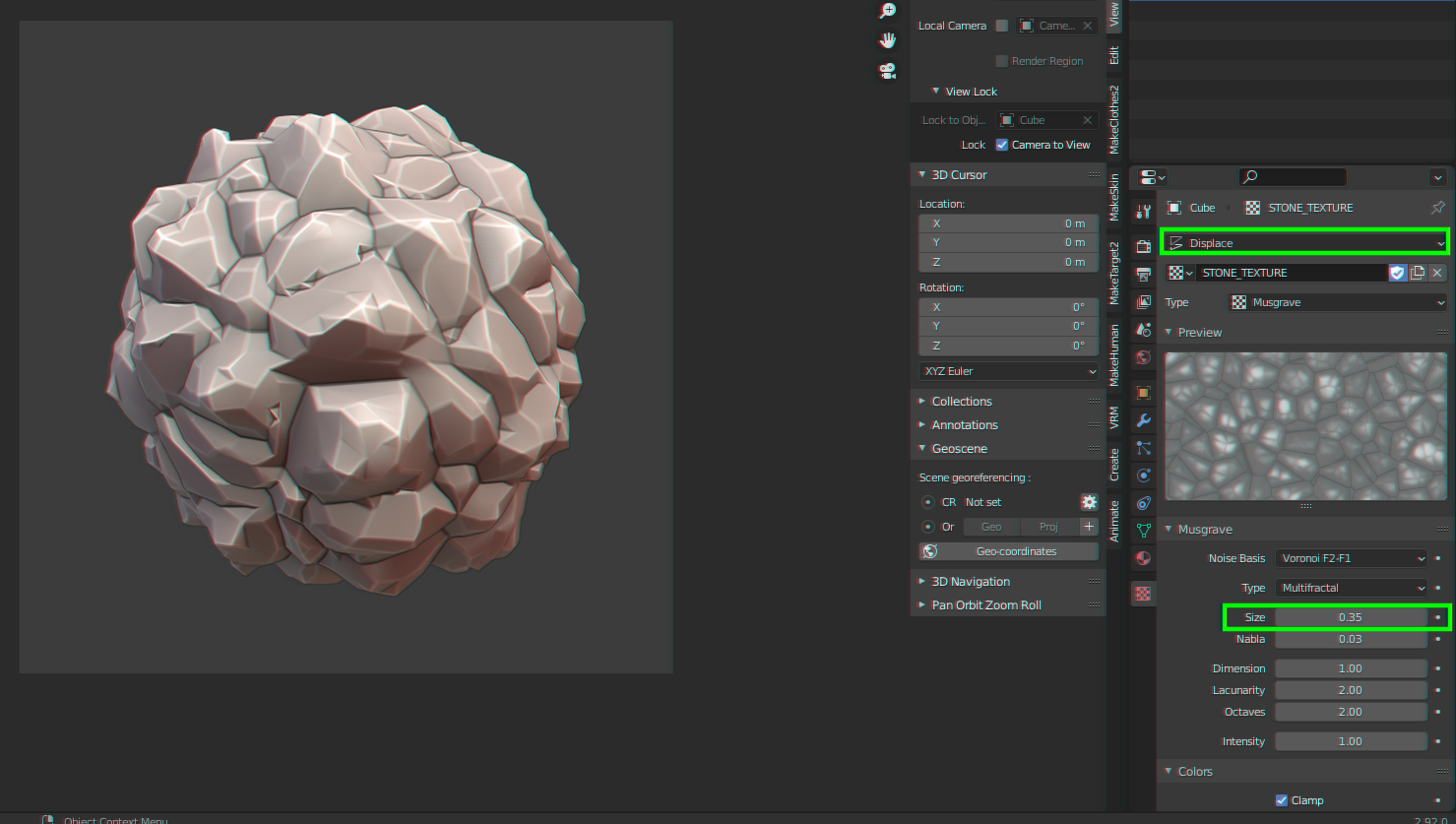 Procedural Stylized Rock 4Free - Blender 2.92 preview image 3