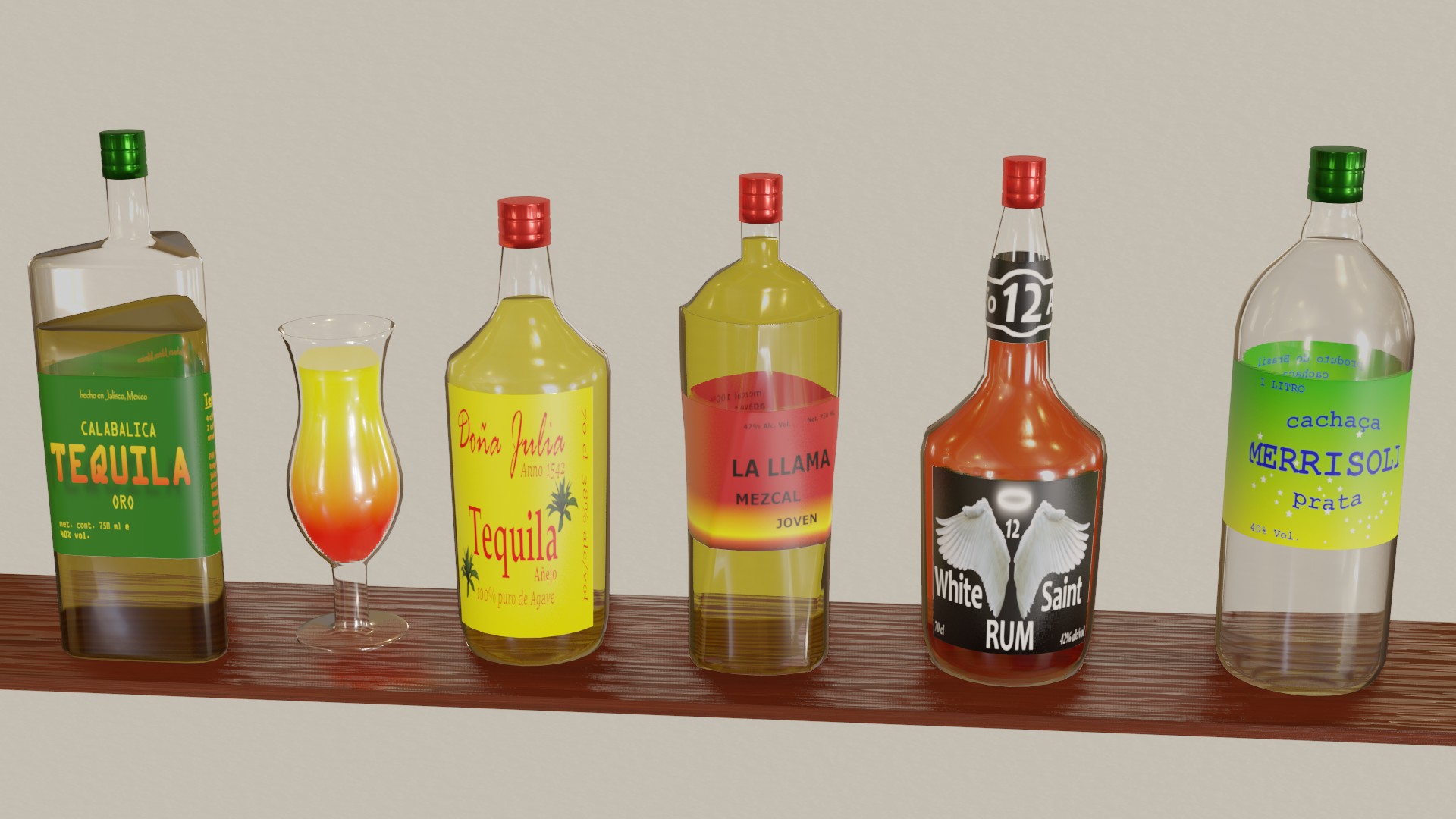 Alcohol bottles preview image 5