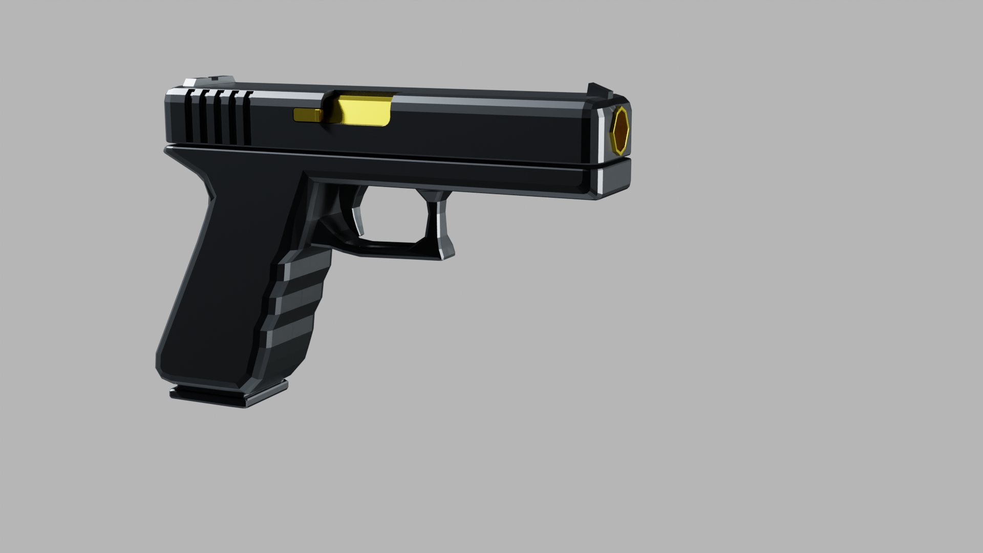 low poly gun preview image 1