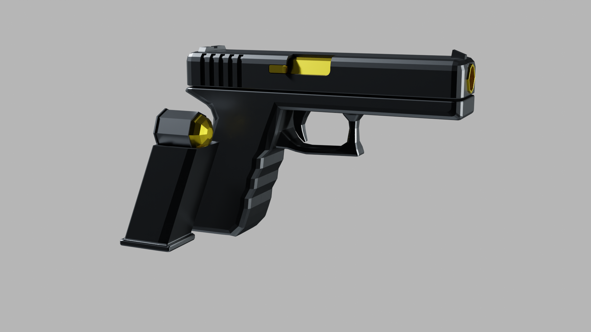 low poly gun preview image 3