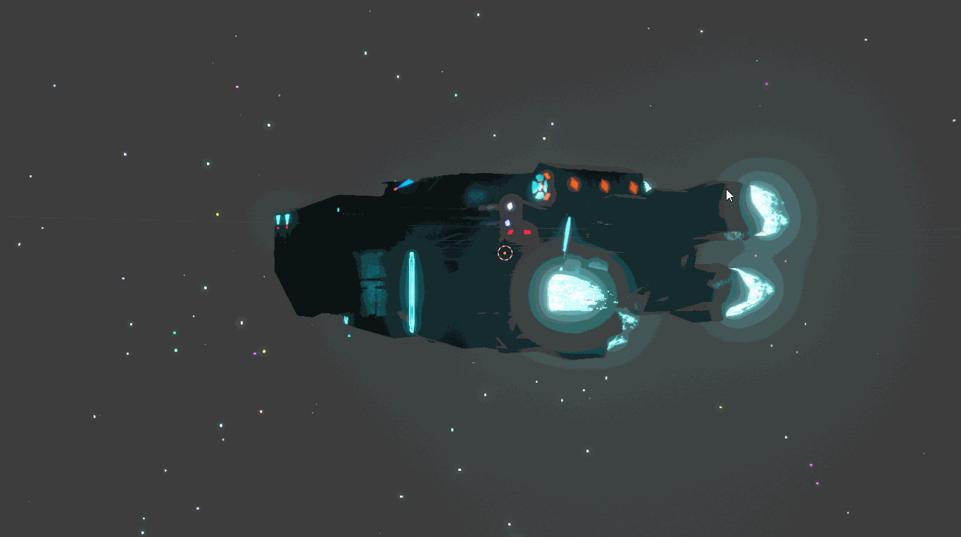 自制飞船-带喷射特效 preview image 1