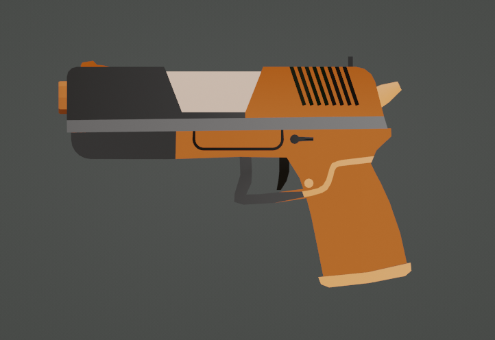 Low Poly Gun (pew pew machine) preview image 2