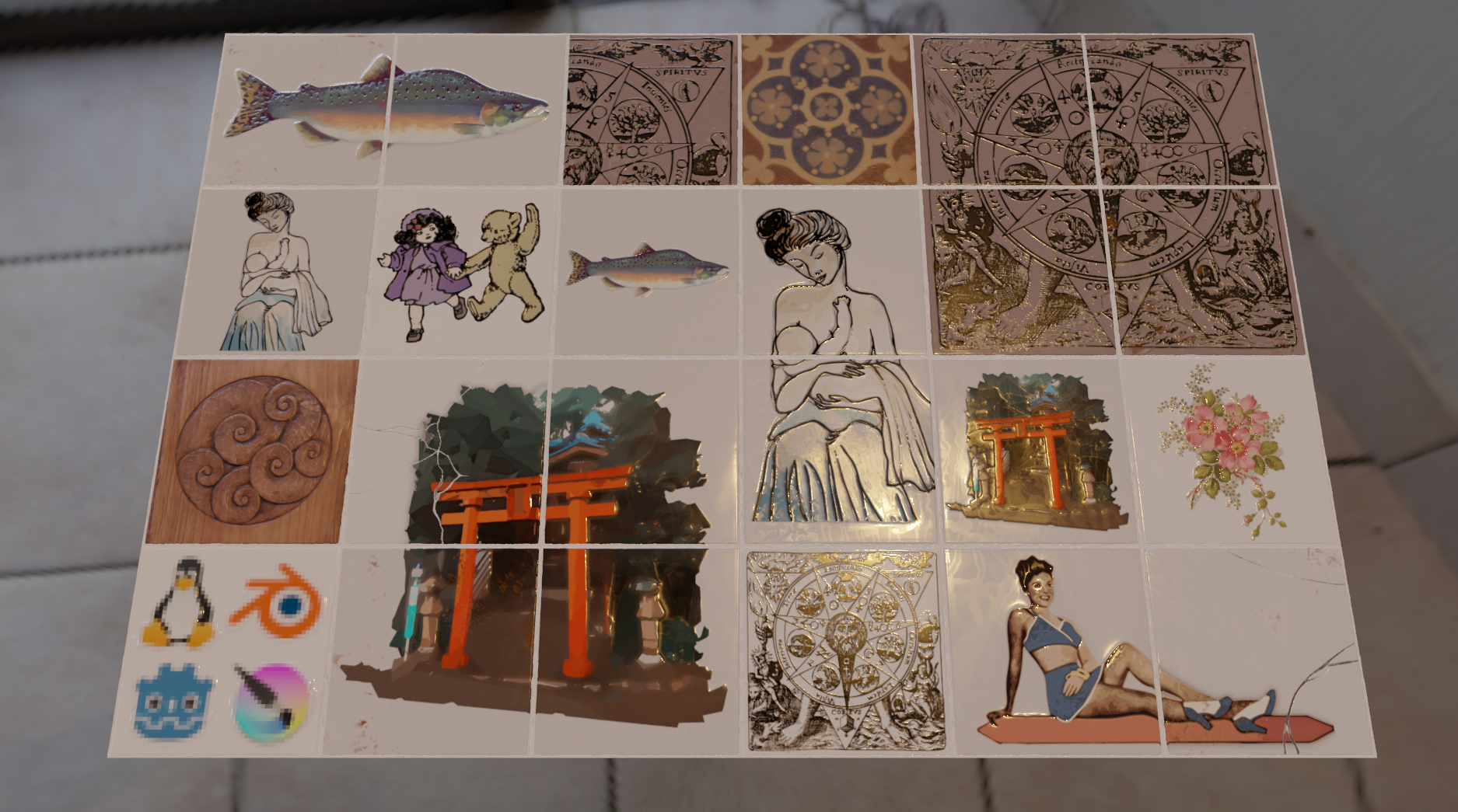 kitchen backsplash tiles collection. pack 4 preview image 1