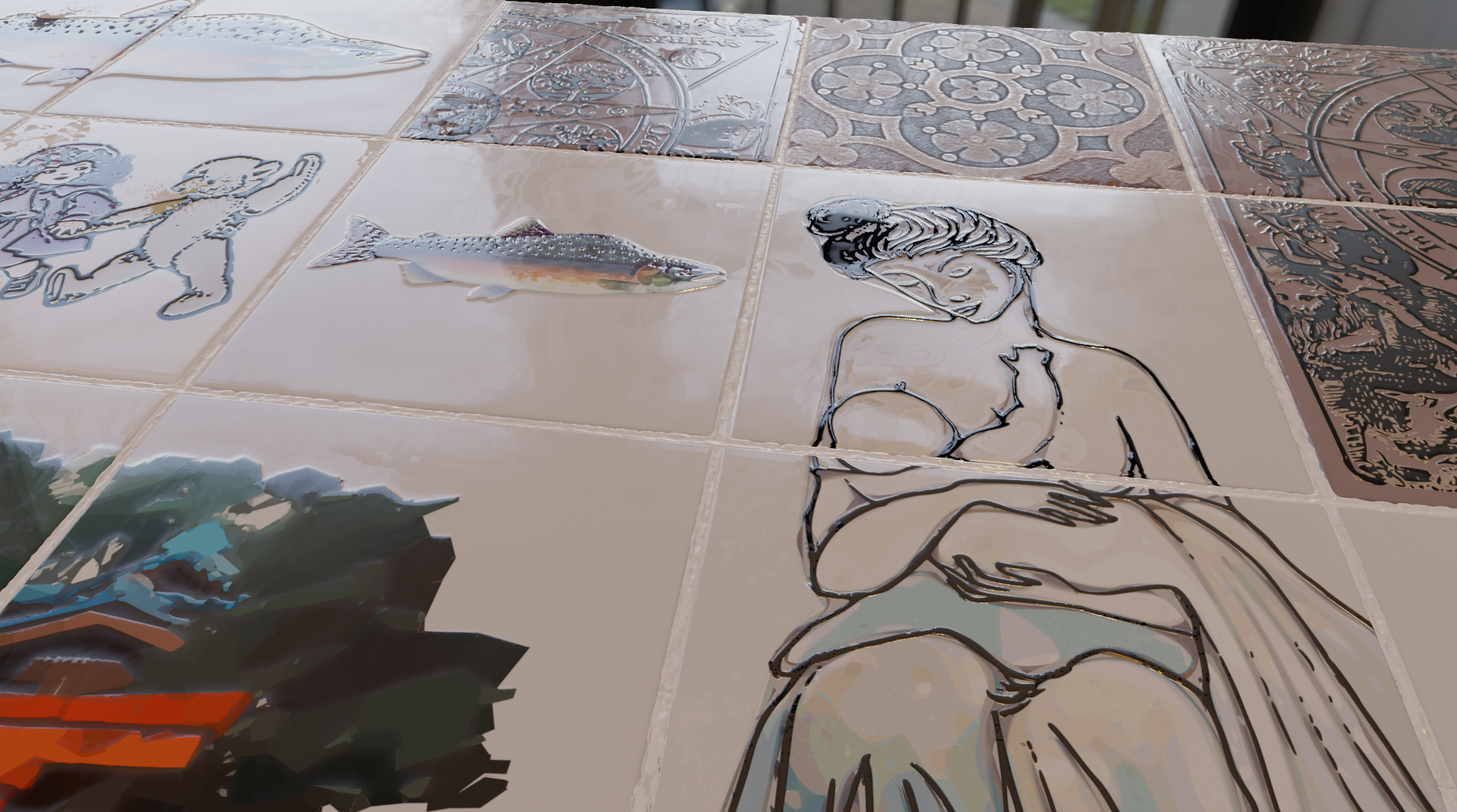 kitchen backsplash tiles collection. pack 4 preview image 2