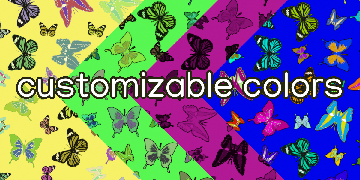 Semi-procedural Butterflies texture preview image 3