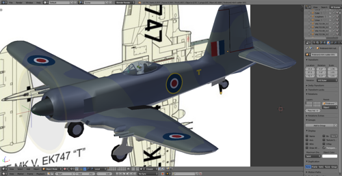 lo-poly Blackburn Firebrand preview image