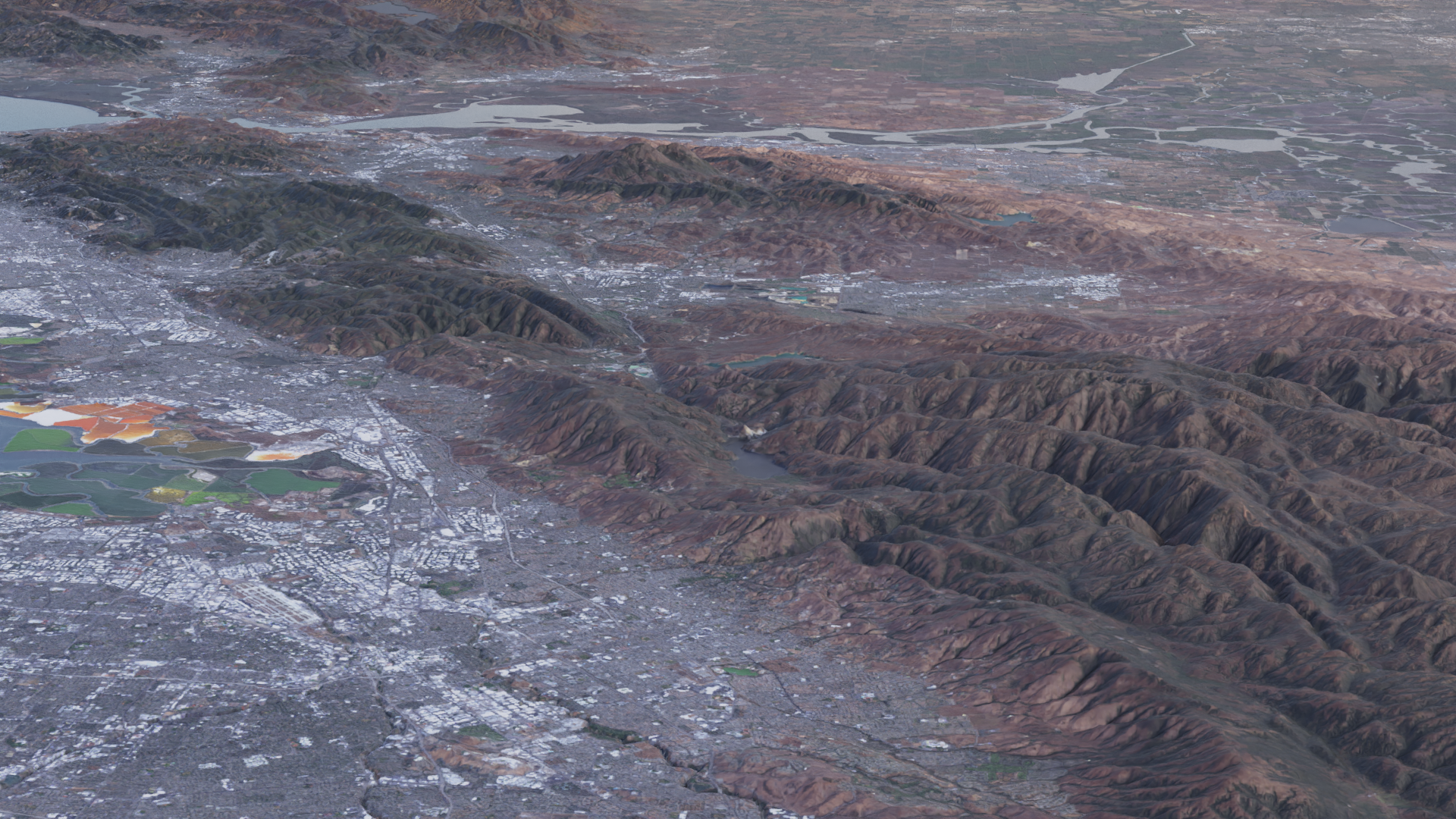 Digital Elevation Model of San Francisco bay area preview image 1