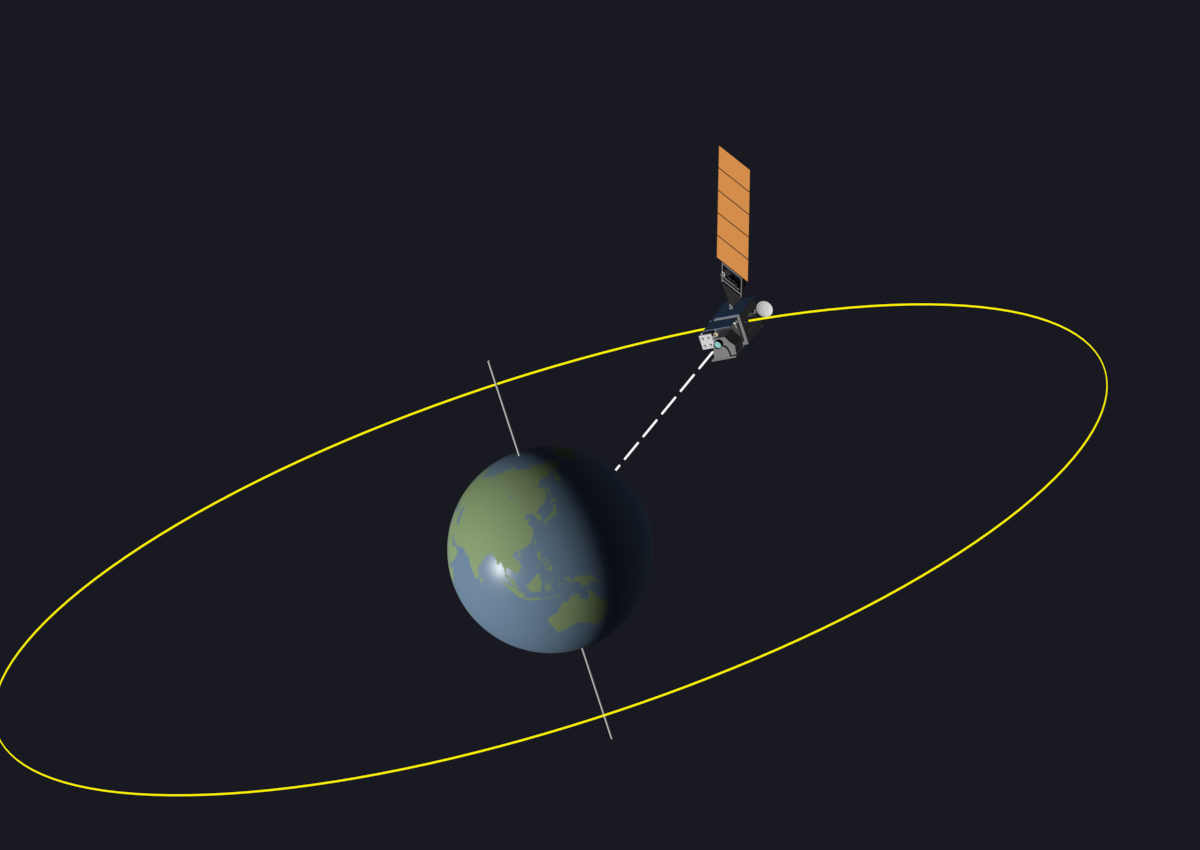 Geostationary satellite GOES-16 small model  preview image 2
