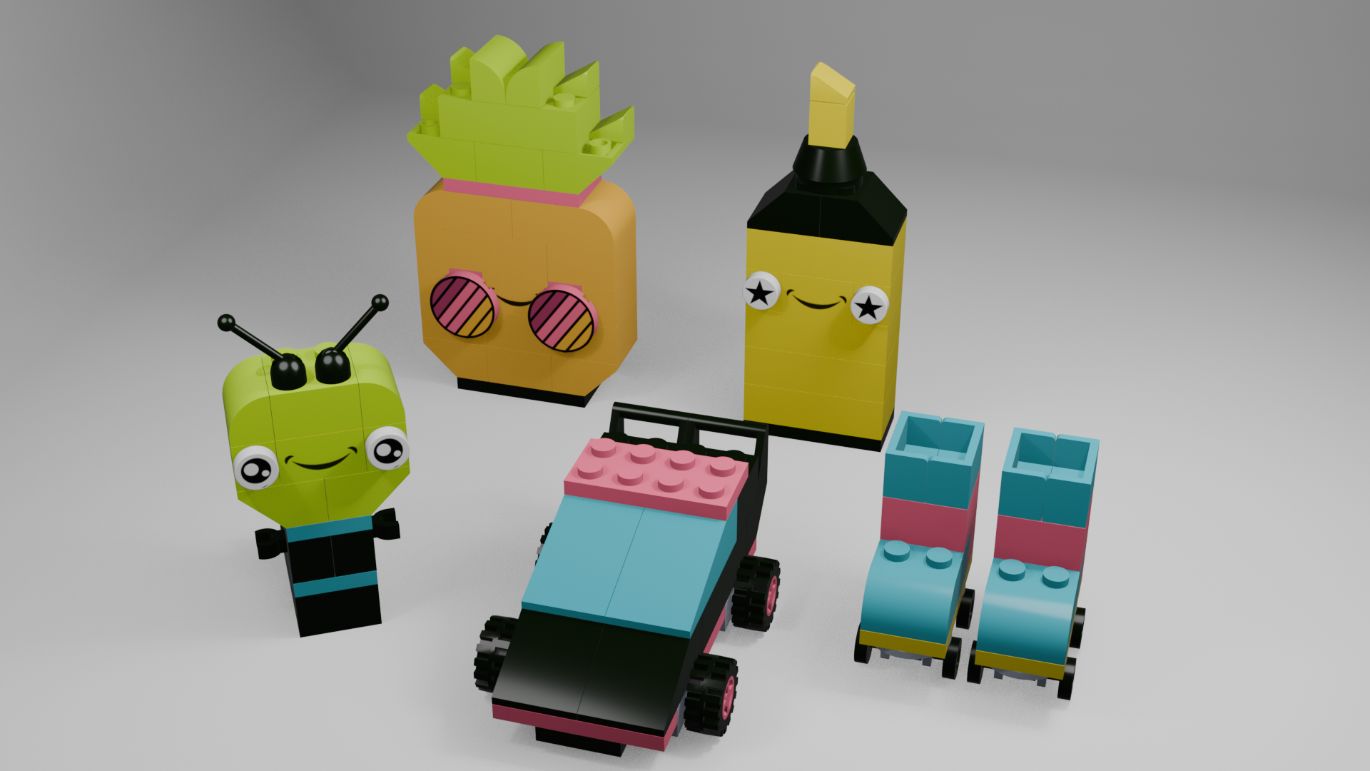 Creative Neon Fun Lego Kit preview image 1