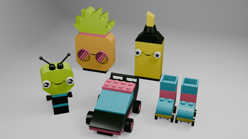 Creative Neon Fun Lego Kit preview image