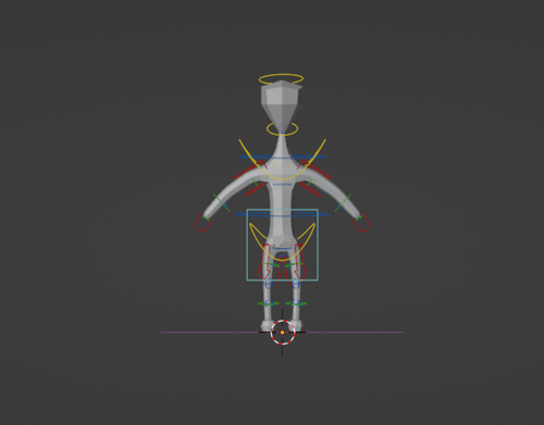 Low poly human rig preview image