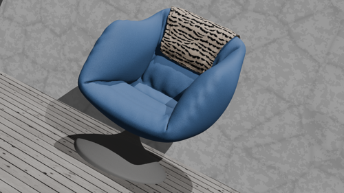 Armchair blue preview image
