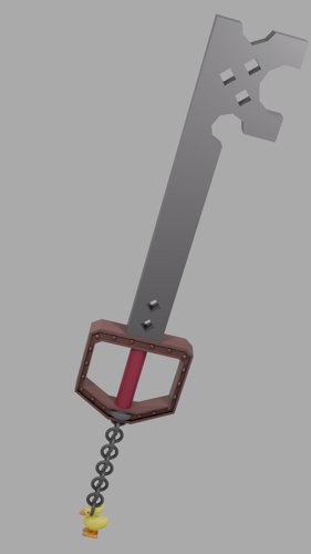 Metal Chocobo Keyblade preview image