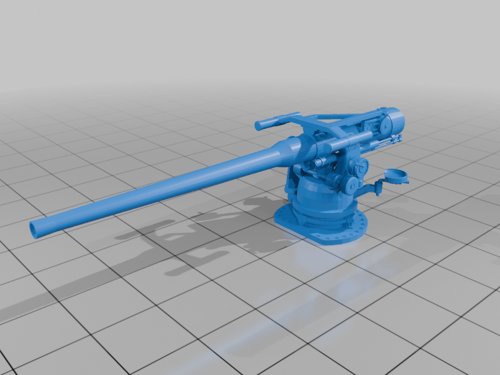 4in/50cal. Single Gun – US Navy (Untextured) preview image