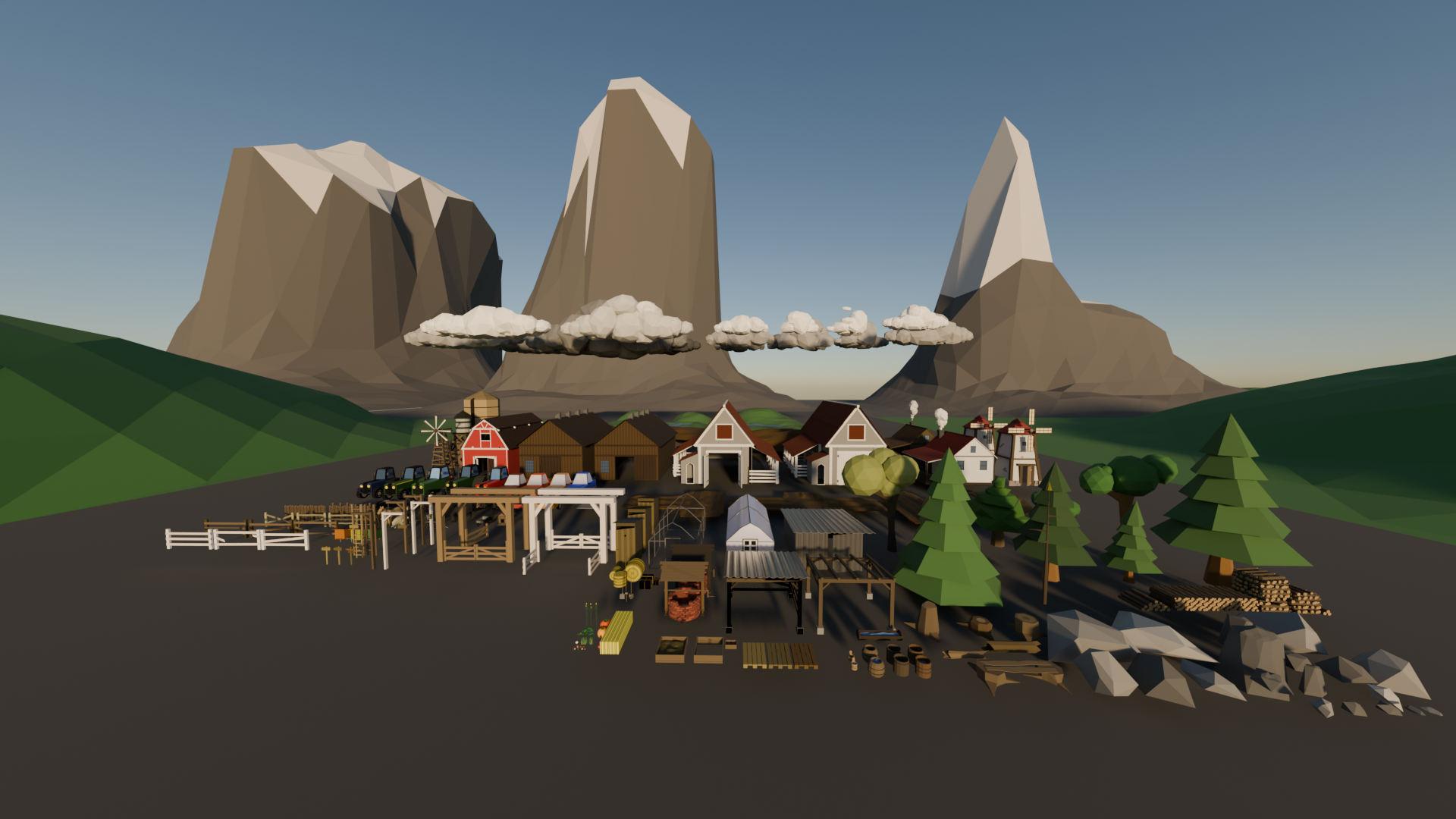 Low_Poly_Asset_Pack_Farm preview image 6