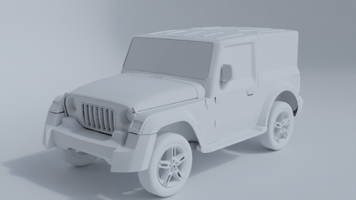 Mahindra Thar 3D Model preview image