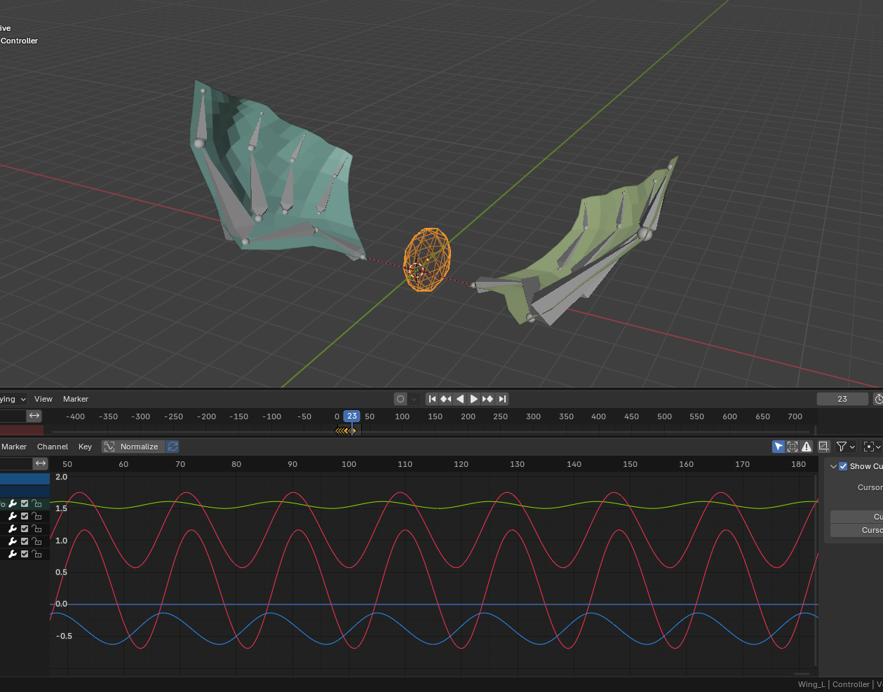 DemNikoArt Easy Wing Driver Animation Setup preview image 1